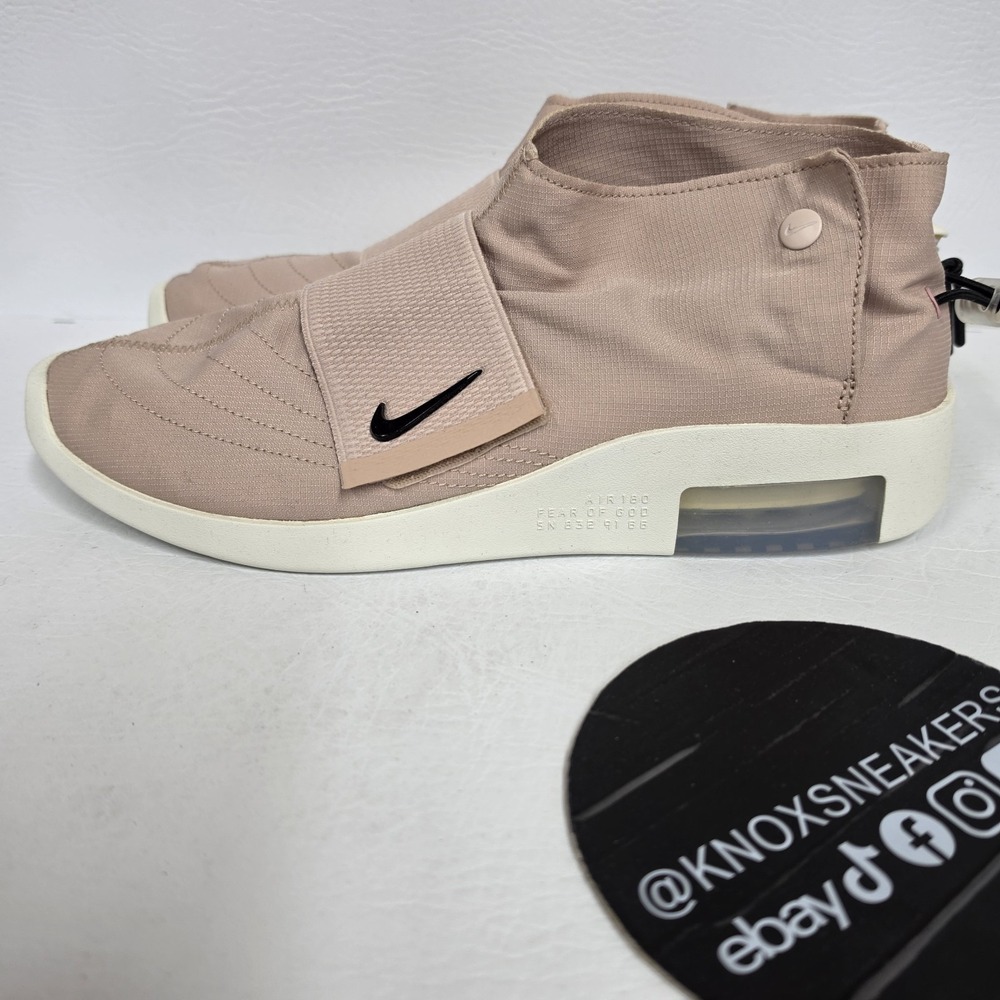 Nike Air Fear of God Moc Particle Beige Sneakers AT8086-200 2019 Men's Size 10.5 - Picture 4 of 7